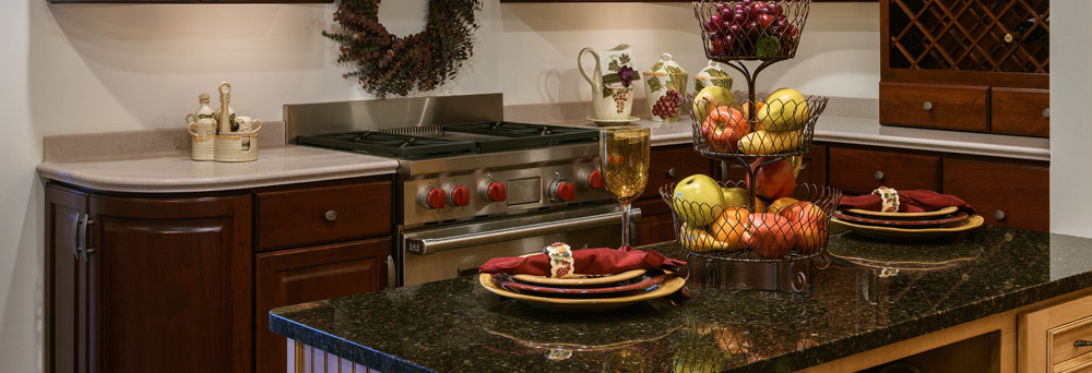 holiday kitchen coutnertop decoration