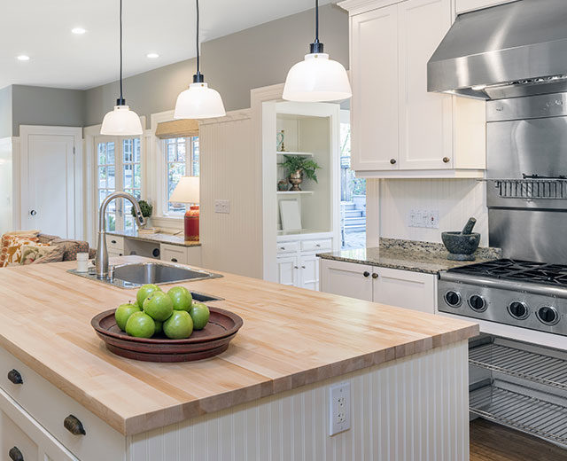 wood kitchen countertop maintenance tips from Swartz Kitchens and Baths