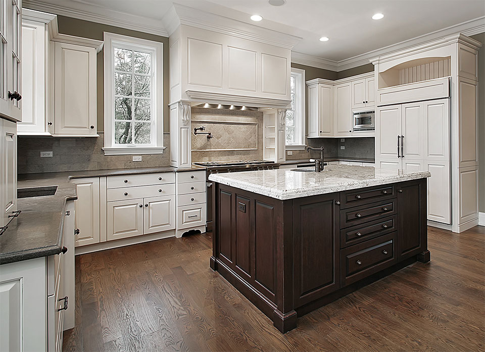 kitchen island adds comfort and convenience
